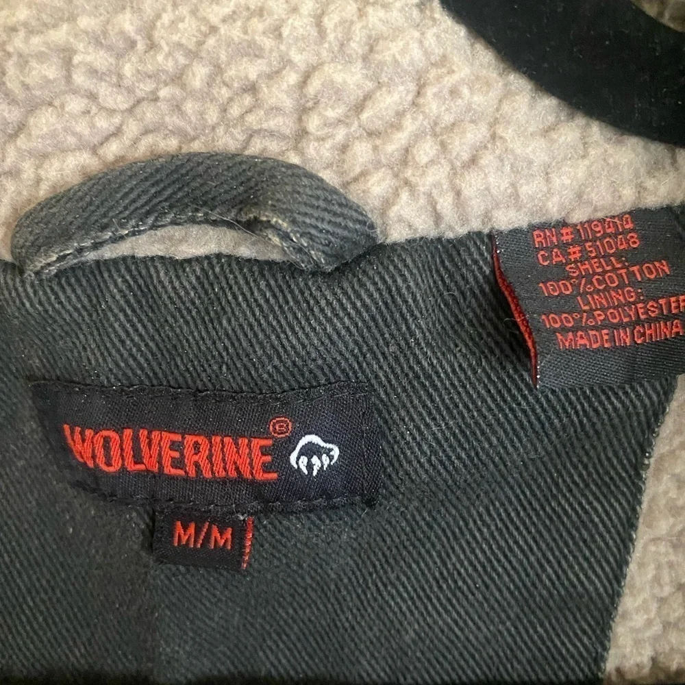 WOLVERINE Rugged Upland Twill Vest Sherpa Lined Green